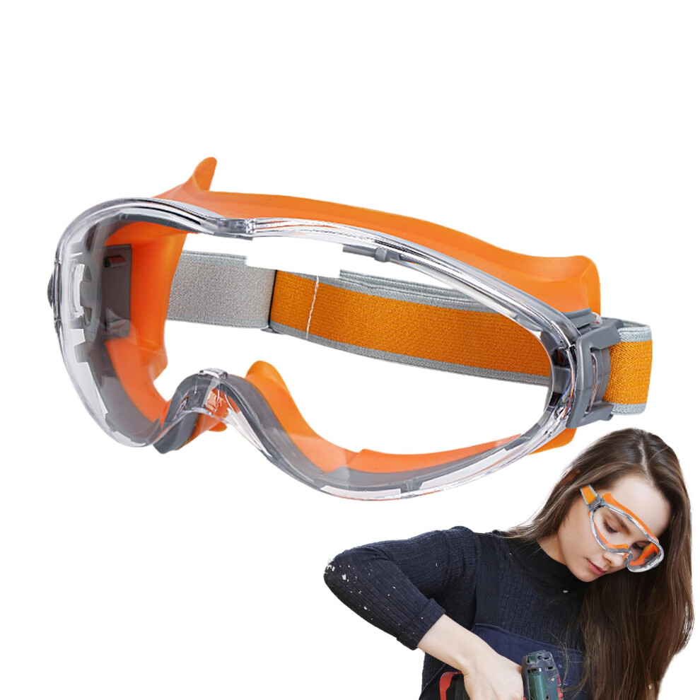 Safety Glasses For Adults, Anti-Fog Lab Goggles, Dust Protection Eyewear, 18.5 X 7.5 X 8.5 Cm Anti-Splash Safety Specs 6482260357386