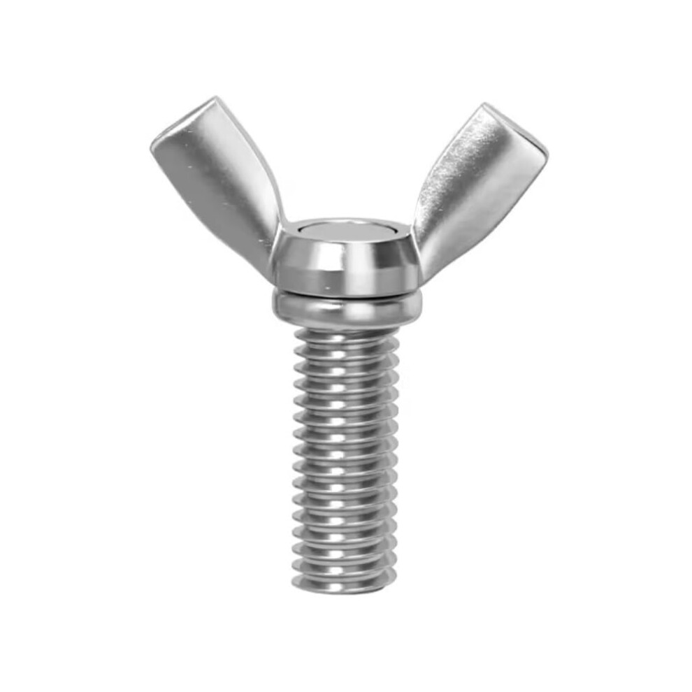 304 Stainless Steel Butterfly Screw Wing Nut Thumb Screw Claw Hand Tightening Screws M3-M10 Sizes 50Mm M5 (10 Pcs) 6447073333057