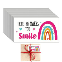 I Hope This Makes You Smile Card - Multipurpose Thank You Cards for Takeout, Crafts, and Appreciation Gifts