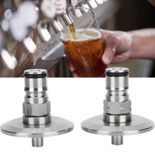 2 Stück 304 Edelstahl 1,5 Zoll TriClamp auf Ball Lock Post Adapter, Heimbraufitting