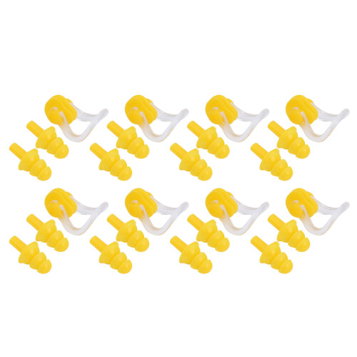 8 Sets Waterproof Swimming Soft Silicone Nose Clip