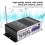Bluetooth Power Amplifier 20W2CH HiFi Stereo Car Audio Remote 7