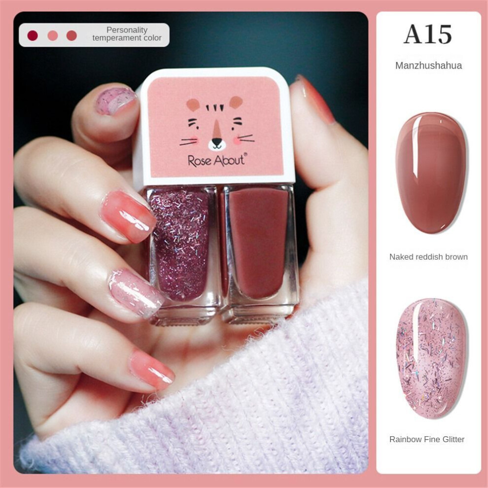 (Type#14) Rose About Gemini Water-based Nail Polish Bake-free And Long-lasting-image-OPC-PK9Y8B8-NEW