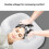 Foldable Portable Inflatable Shampoo Basin, White, PVC, 20x17x1cm 3