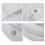 Foldable Portable Inflatable Shampoo Basin, White, PVC, 20x17x1cm 5