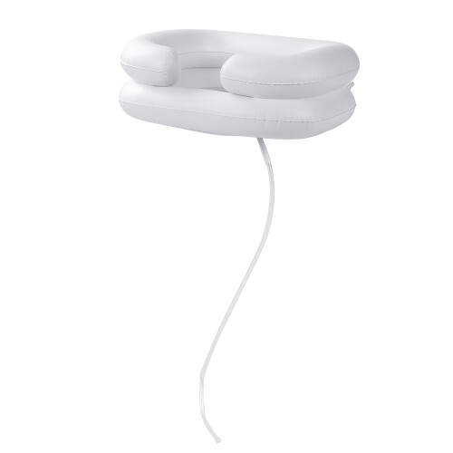Foldable Portable Inflatable Shampoo Basin, White, PVC, 20x17x1cm 1
