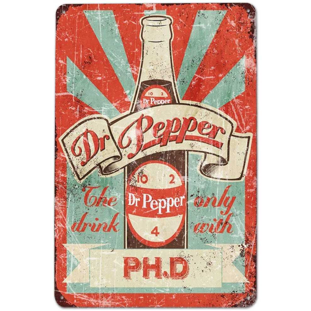 Dr Pepper Bar Znacznie Znaki Blaszane Plakaty Scienne Zewnetrzne Zabytkowe Znaki Wystroju Pokoju Man Cave Whisky Bar Vintage Znaki Wystroju Rozmi-image