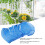 Two Bird Cage Covers Polyester Mesh Seed Catcher Universal for Parrots Blue S 4