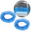 Two Bird Cage Covers Polyester Mesh Seed Catcher Universal for Parrots Blue S 15