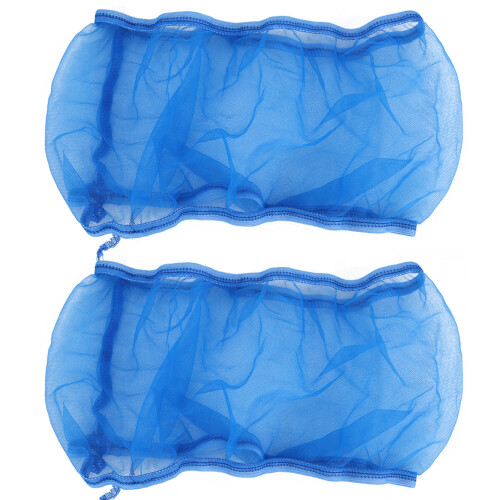 Two Bird Cage Covers Polyester Mesh Seed Catcher Universal for Parrots Blue S 1