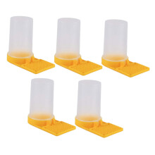 Bee Feeder for Houses 5pcs Set Water Feeder Cups for Beehive Entrance Bee Keeper Tools Safe Easy to Use