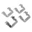 Brake Pad Fitting Clip BPF1776A Front Brake Pad 3