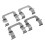 Brake Pad Fitting Clip BPF1776A Front Brake Pad 4