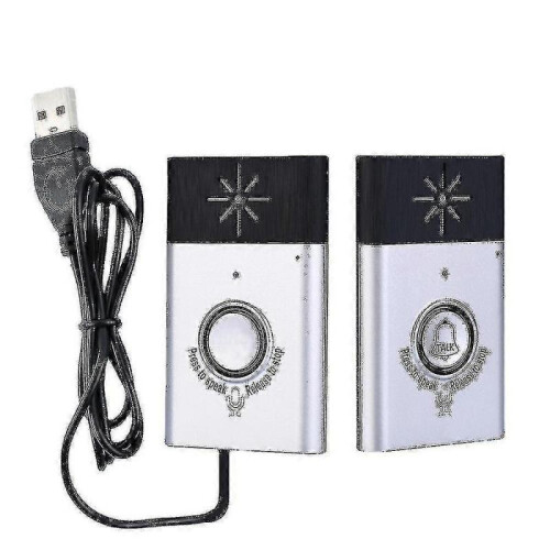 Wireless Voice 2-way Intercom Doorbell Built-in Speaker, Home Security Access Control System, Up To 6 Months Standby