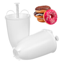 2pcs Donuts Maker Mould Set - Portable Kitchen Pastry Baking Tools for Easy DIY Doughnut Making for Families and Baking Enthusiasts