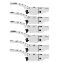 6 Stück Zinklegierung Gitarrensaitenbrücken Saitenhalter für E-Gitarre Tremolo Silber