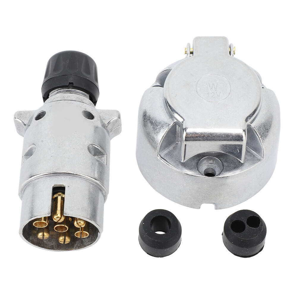Trailer Plug Socket Kit Aluminum Alloy Dc12v 7 Pin 8320539753669