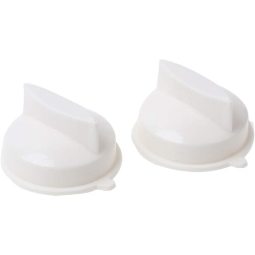 Microwave Oven Rotary Button Timer Control Switch - 2pcs Plastic Compatible Replacement Parts for Kitchen Appliances 1