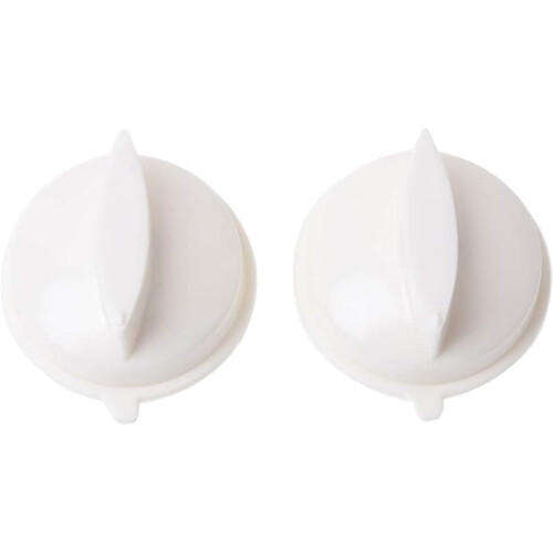 Microwave Oven Rotary Button Timer Control Switch - 2pcs Plastic Compatible Replacement Parts for Kitchen Appliances 2