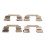 Front Brake Pad Caliper Clips Reduce Braking Noise 4