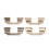 Front Brake Pad Caliper Clips Reduce Braking Noise 8