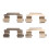 Front Brake Pad Caliper Clips Reduce Braking Noise 3