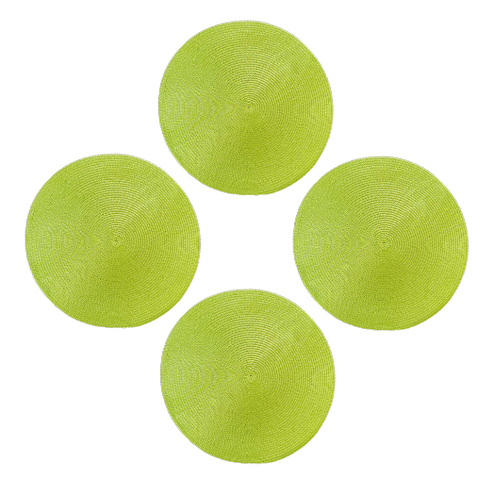 (Fruit Green) 4pack/lot Environmentally Friendly Table Coaster Stain-Resistant And-image-OPC-PK9YYVP-NEW