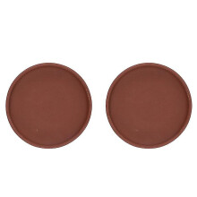 2pcs Home Plants Pots Tray