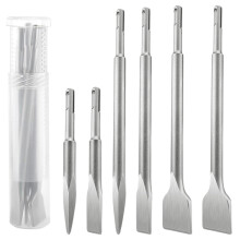 Chisel Set for Concrete and Masonry, 250mm Pointed Hammer Drill Chisel Made of High-Performance Steel for Demolition Work