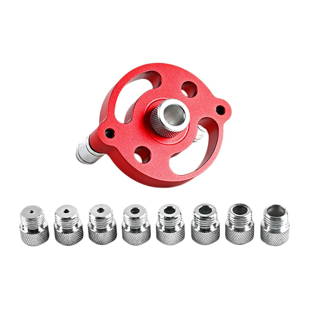 Woodworking Pocket Hole Jig Set, Dowel Drilling Tools, Red, Adjustable, Durable, For Precision Wood Joinery 6447073334146
