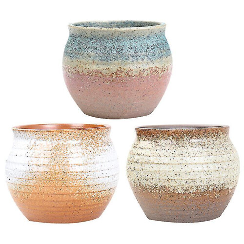 3pcs Ceramic Plant Pots