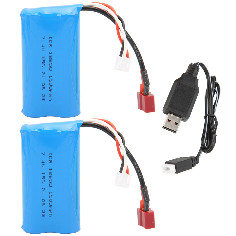 7.4V 1500Mah 15C Lipo Battery With Charging Cable 8320539755137