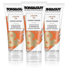 Toni & Guy Leave-In Conditioner 3-Pack, Effectively Controls Frizz for Smooth and Stylish Hair, 100ml Each