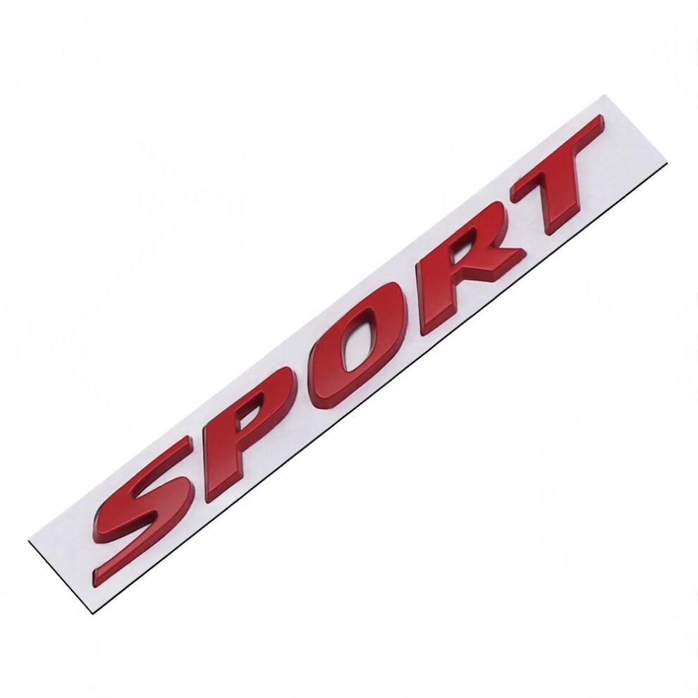 ( Sport-) 2.0T Sport Metal Car Emblem Decal - Premium 3D Metal Sticker For Car Body, Stylish Exterior Modification Accessory Red 4069369127816