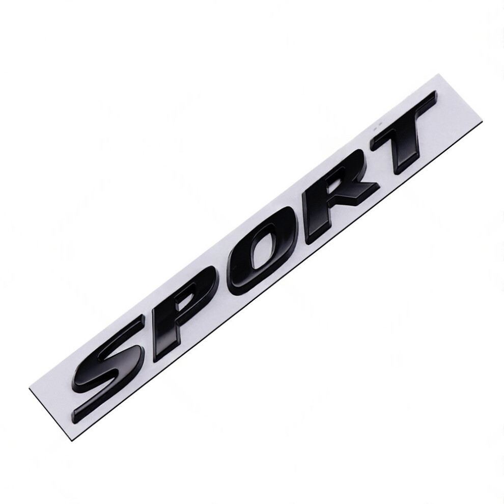 ( Sport-Glossy ) Premium 2.0T Sport Metal Car Badge - Durable Body Sticker, Exterior Decal For Vehicle Styling & Modification Black 4069369127908