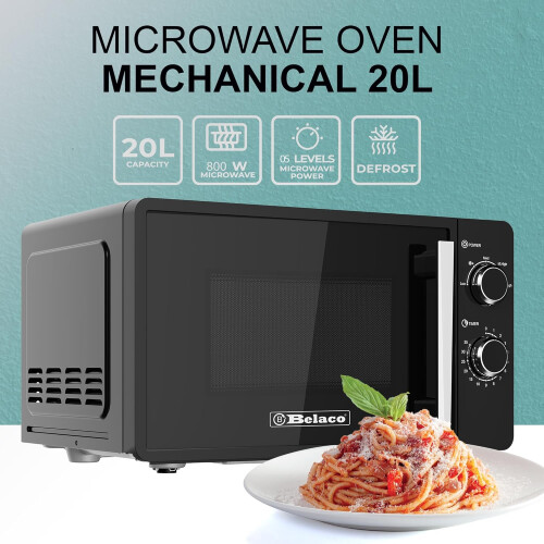 Belaco 800W Microwave Compact Size Microwave Oven with Manual Control 2