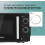 Belaco 800W Microwave Compact Size Microwave Oven with Manual Control 10