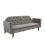 Comfy Living (Grey) Plush Velvet Tufted Sofa Bed In Various Colours 6