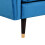 Comfy Living (Blue) Plush Velvet Tufted Sofa Bed In Various Colours 8