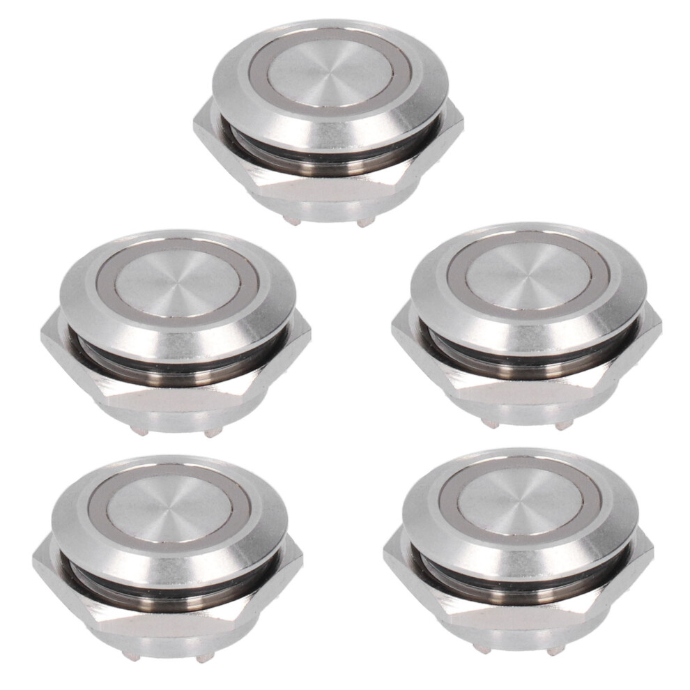 5Pcs Momentary Push Button Switch Metal Auto Reset 8320539757339