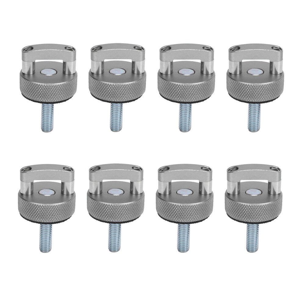 8Pcs Hard Top Quick Removal Fastener Thumb Screw Silver 8320539758077