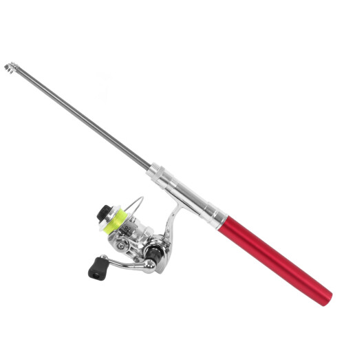 Portable Mini Pen Shape Fishing Rod Pole Pocket 2