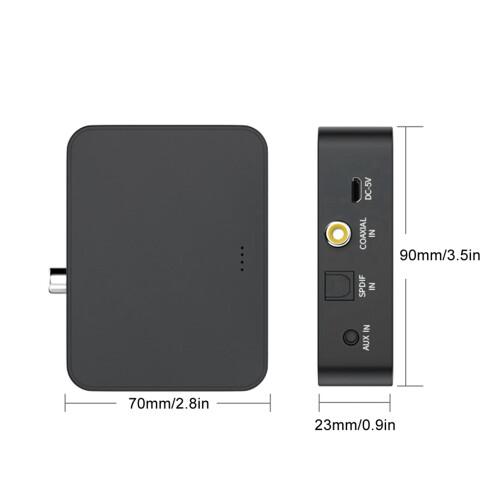 Optical Fiber Coaxial AUX Bluetooth 5.0 Audio Transmitter for Xbox Easy Setup 2