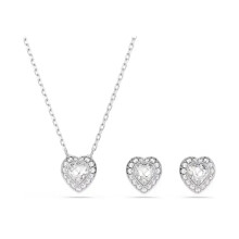 (5) Swar Angelic 2025 Newest Good Brand Silver Color Heart Love Ariana Grande Tennis Necklace Women's Romantic Luxury Jewelry Gifts Set