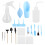 19Pcs Succulent Plant Transplanting Tool Set, ABS, Blue/Pink 15