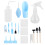 19Pcs Succulent Plant Transplanting Tool Set, ABS, Blue/Pink 11