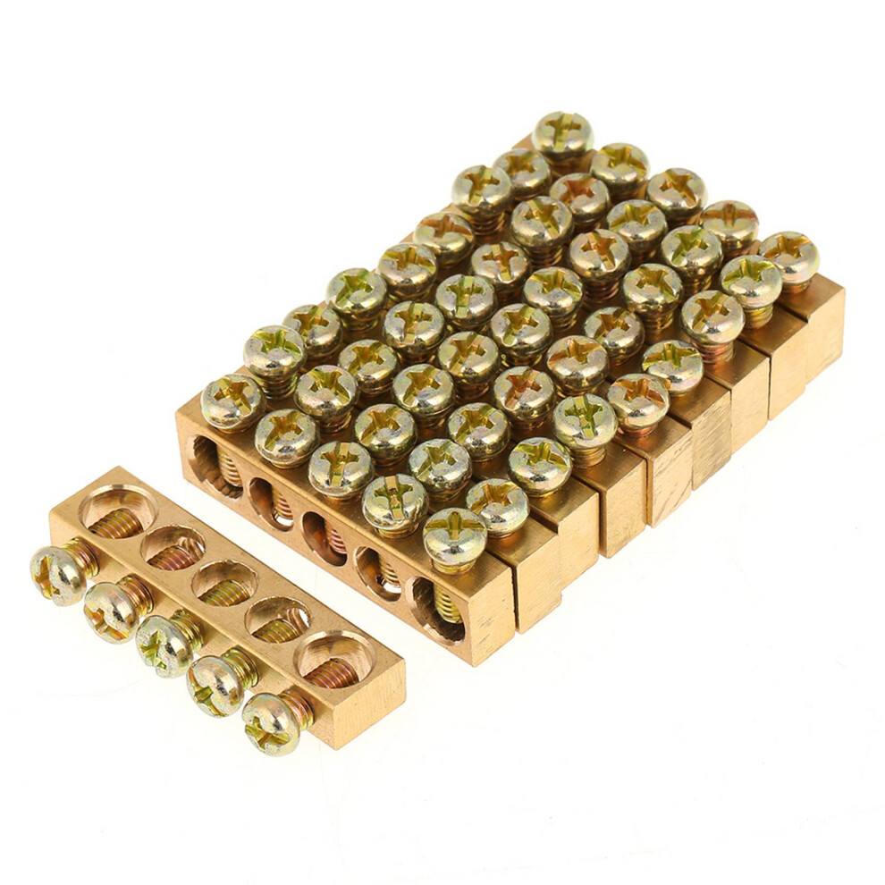 10pcs 5-Hole Electrical Distribution Wire Screw