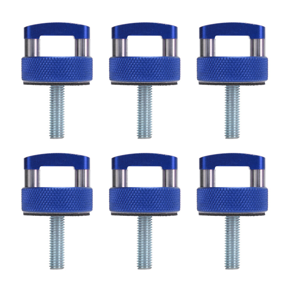 6Pcs Hard Top Quick Removal Fastener Thumb Screw Blue 8320539759852
