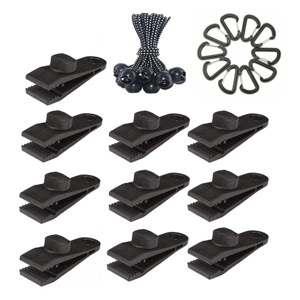 (Type 2) Tent Tarp Clips Tarpaulins Clamps Outdoor Heavy Duty Plastic Clip-image-OPC-PK9ZXYB-NEW
