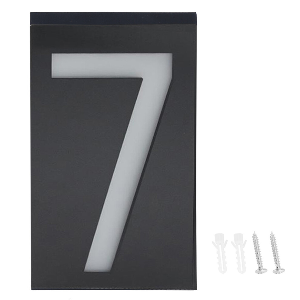 Outdoor Solar Power LED Number Sign Light House